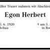 Herbert Egon 1920-2006 Todesanzeige